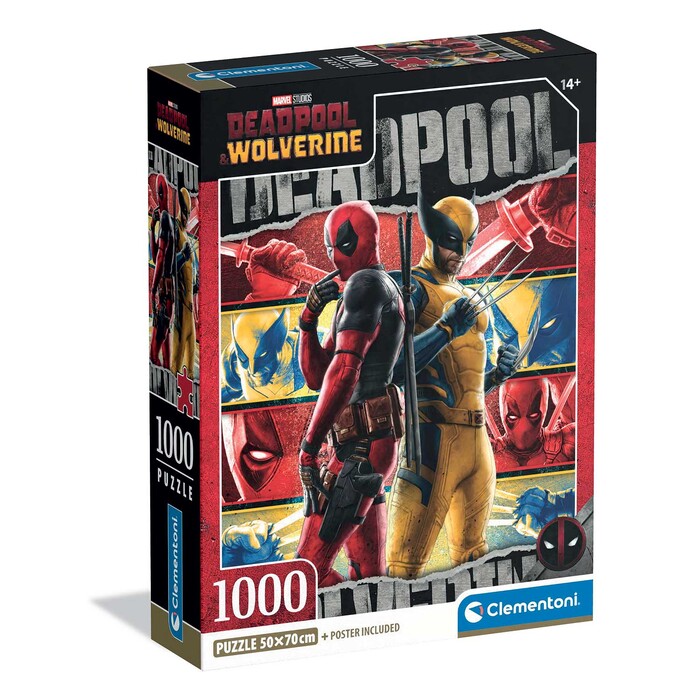 Clementoni Παζλ High Quality Collection Deadpool & Wolverine 1000 τμχ - Compact Box