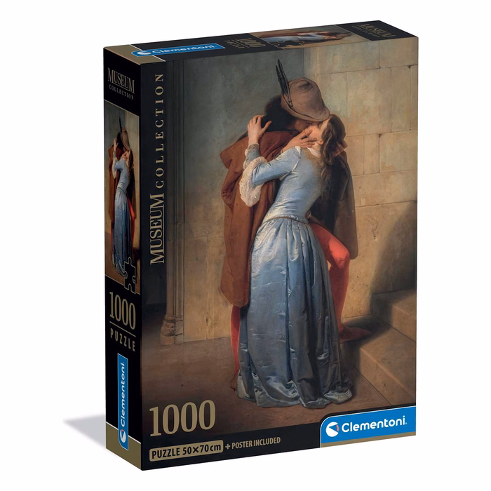 Clementoni Puzzle Museum Collection Hayez: The Kiss 1000 pcs - Compact Box