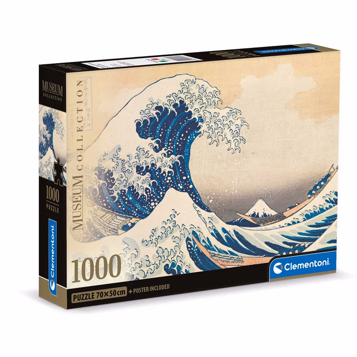 Clementoni Παζλ Museum Collection Hokusai: Το Μεγάλο Κύμα 1000 τμχ - Compact Box