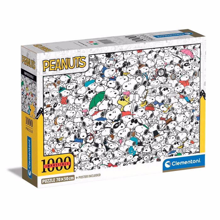 Clementoni Παζλ Impossible Peanuts 1000 τμχ - Compact Box