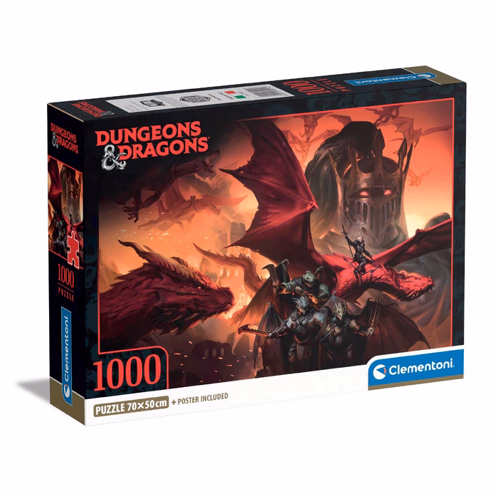 Clementoni Παζλ High Quality Collection Dungeons & Dragons 1000 τμχ - Compact Box
