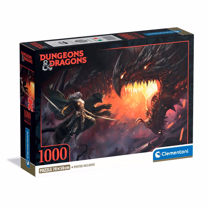 Clementoni Παζλ High Quality Collection Dungeons & Dragons 1000 τμχ - Compact Box