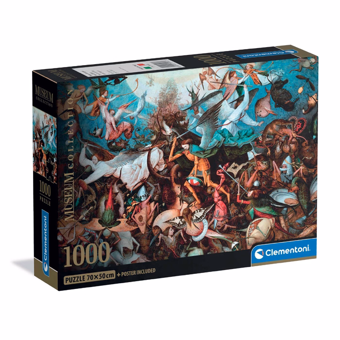 Clementoni Παζλ Museum Collection Bruegel: Η Πτώση των Επαναστατημένων Αγγέλων 1000 τμχ - Compact Bo