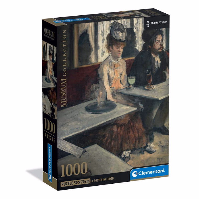 Clementoni Παζλ Museum Collection Degas: Στο Καφέ 1000 τμχ - Compact Box