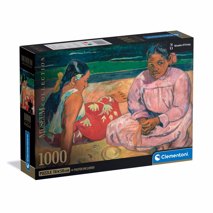 Clementoni Παζλ Museum Collection Paul Gauguin: Γυναίκες στην Ταϊτή 1000 τμχ - Compact Box