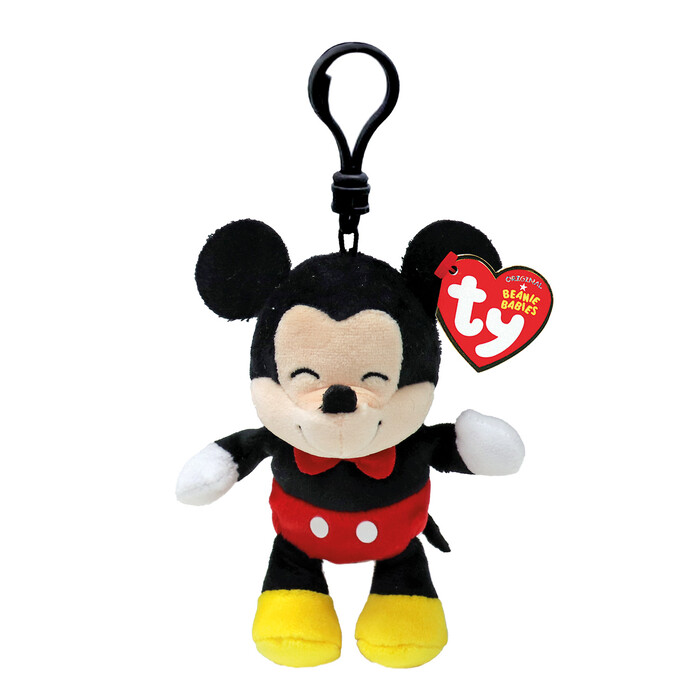 TY Beanie Babies Key Chain Plush Disney Mickey Mouse 8,5cm