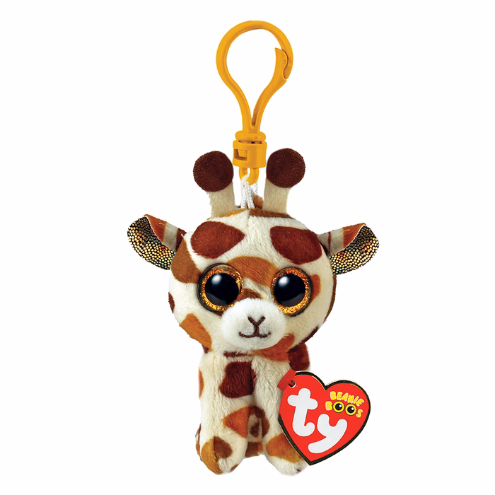TY Beanie Boos Stilts Plush Key Chain Giraffe Multicolor 8.5cm