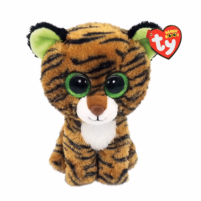 TY Beanie Boos Tiggy Plush Tiger Brown 15cm