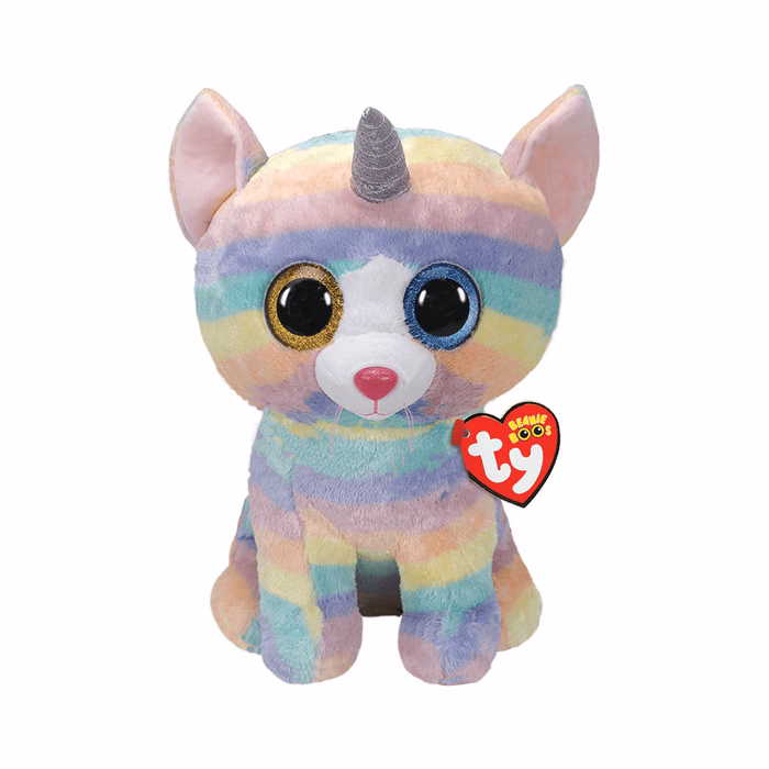 TY Beanie Boos Heather Χνουδωτό Γατούλα Μονόκερος Πολύχρωμο 40εκ