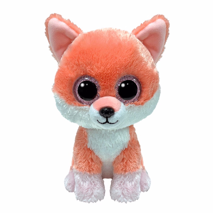 TY Beanie Boos Plush Fox Orange 15cm