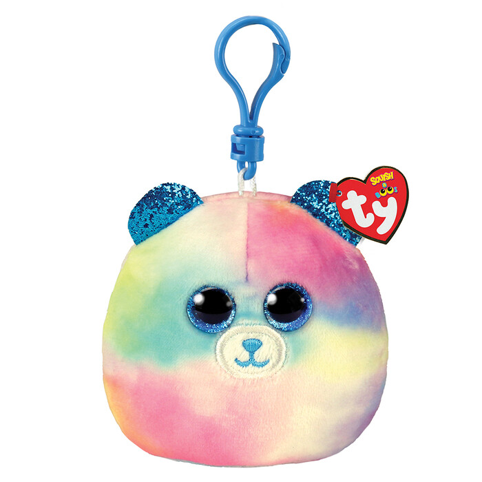 TY Squishy Beanies Hope Plush Key Chain Little Bear Pastel