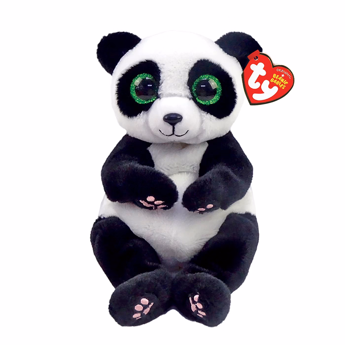 TY Beanie Bellies Ying Plush Panda White And Black 15cm
