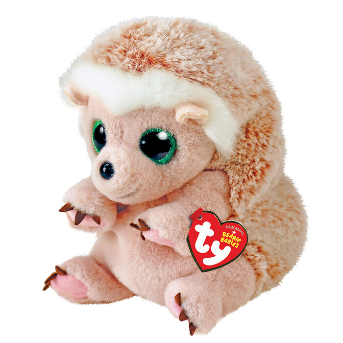 TY Beanie Bellies Bumper Plush Hedgehog Beige 15cm