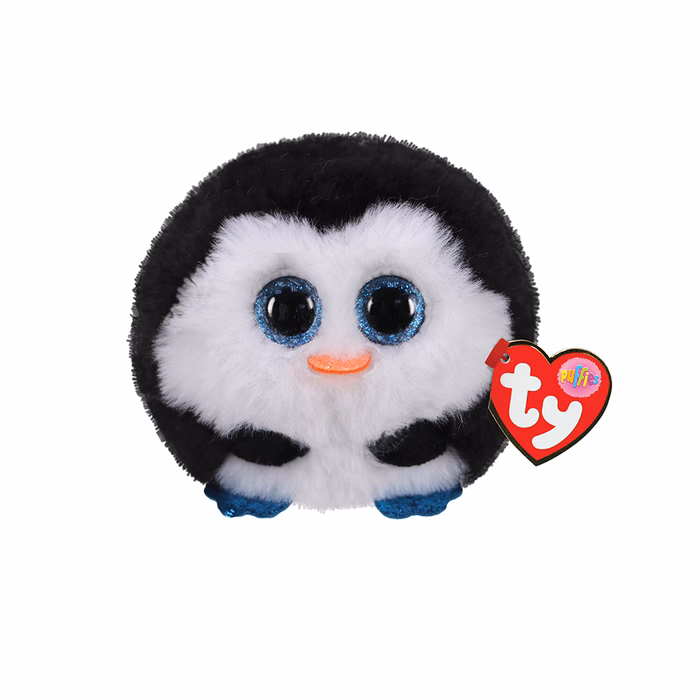 TY Beanie Balls Waddles Plush Penguin White And Black