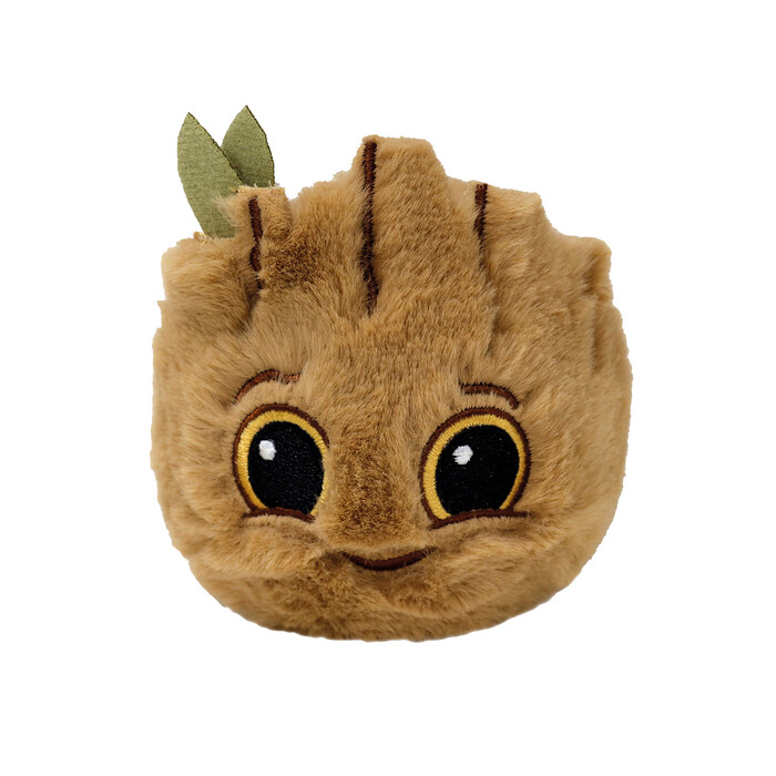 TY Beanie Bouncers Marvel Groot Plush Bounce Ball Brown