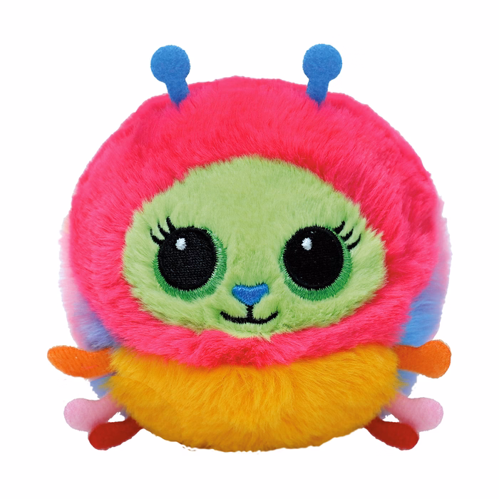 TY Beanie Bouncers Crystal Χνουδωτό Μπαλάκι που Αναπηδάει Κάμπια Ροζ