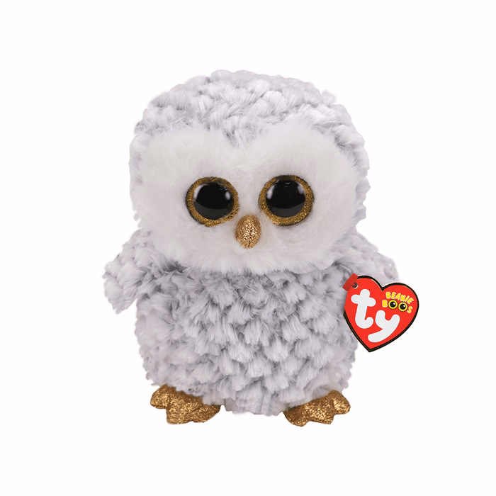 TY Beanie Boos Owlette Χνουδωτή Κουκουβάγια Λευκή 23εκ