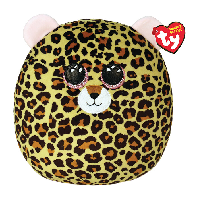 TY Squishy Beanies Livvie Plush Leopard Multicolor 25cm