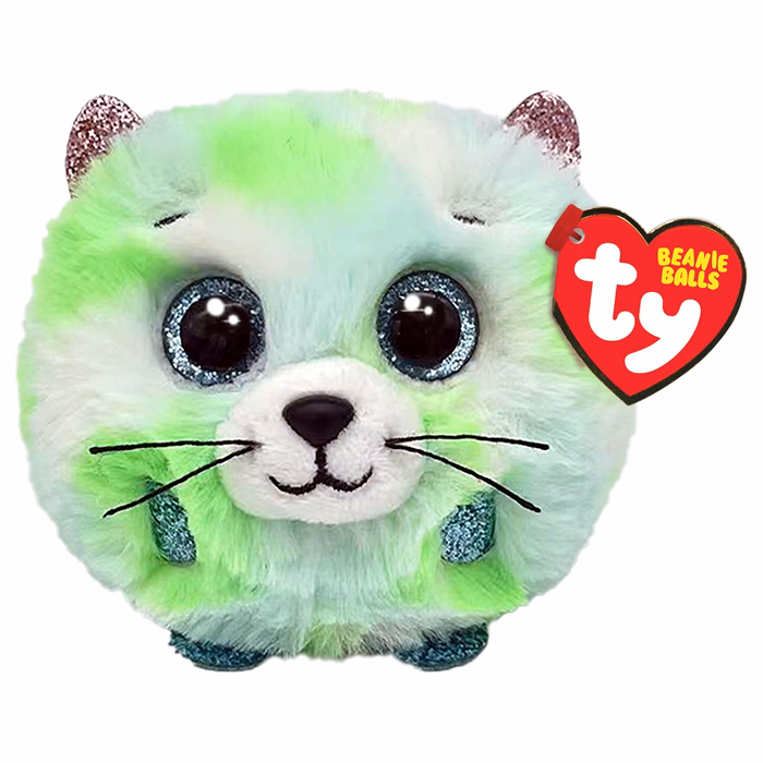TY Beanie Balls Evie Χνουδωτή Γατούλα Πράσινη