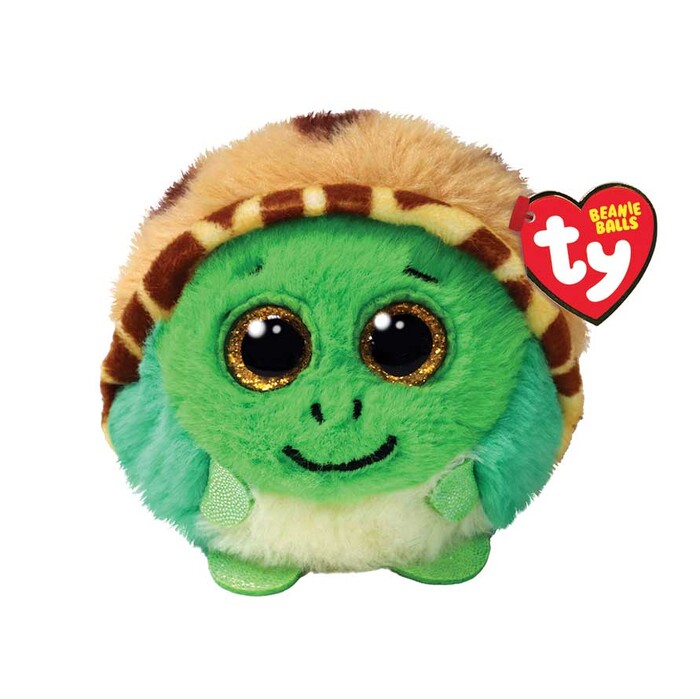 TY Beannie Balls Cruiser Plush Turtle Green