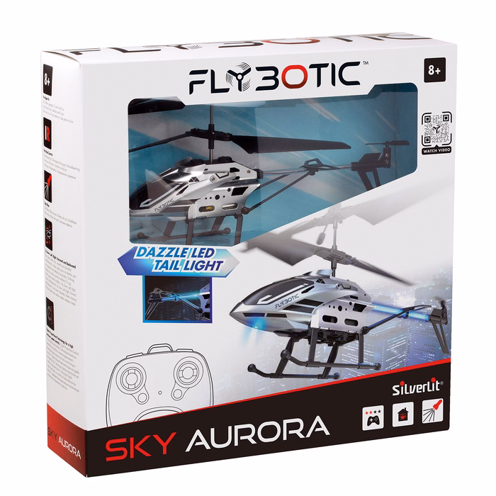 Silverlit Flybotic Sky Aurora Τηλεκατευθυνόμενο Ελικόπτερο Για 8+ Χρονών