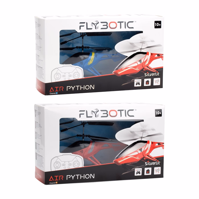 Silverlit Flybotic Air Python Τηλεκατευθυνόμενο Ελικόπτερο Μπλε Για 8+ Χρονών