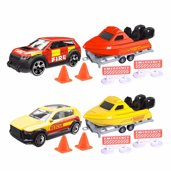 Teamsterz Σετ με Οχήματα Διάσωσης Θαλάσσης Die Cast με Αξεσουάρ Για 3+ Χρονών