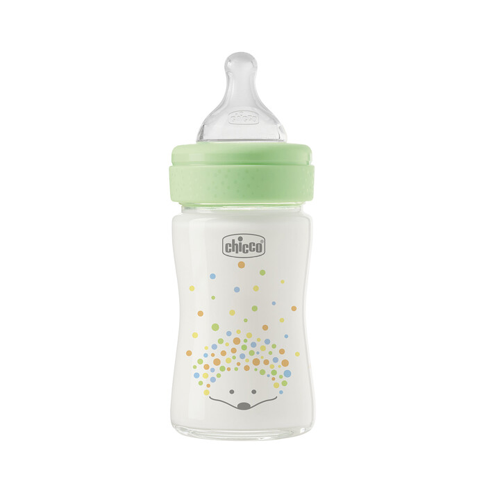 Chicco Γυάλινο Μπιμπερό Perfect Easy Κατά των Κολικών Σκαντζοχοιράκι 150ml Για 0+ Μηνών