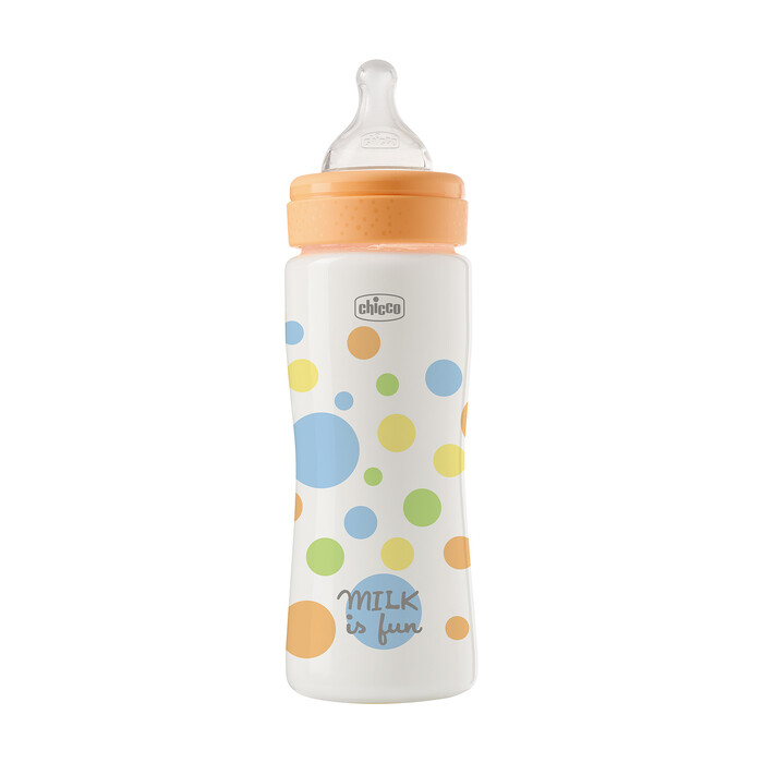 Chicco Πλαστικό Μπιμπερό Perfect Easy Κατά των Κολικών Σιέλ 330ml Για 4+ Μηνών