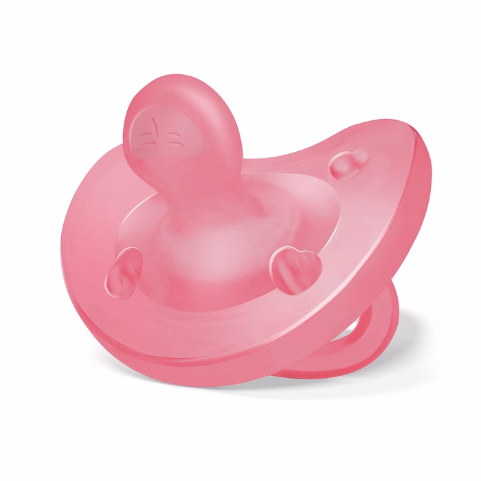 Chicco All Silicone Pacifier PhysioForma Soft Pink For 16-36 Months