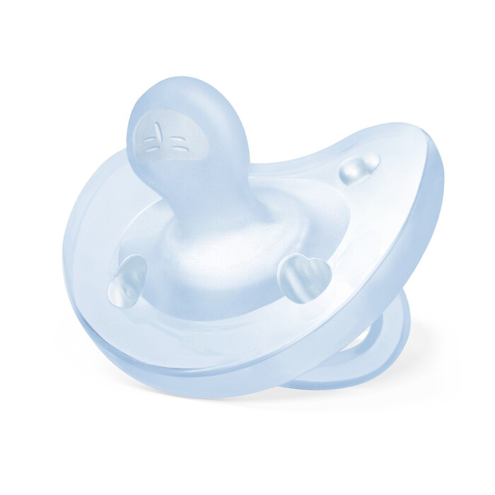 Chicco All Silicone Pacifier PhysioForma Soft Blue For 0-6 Months