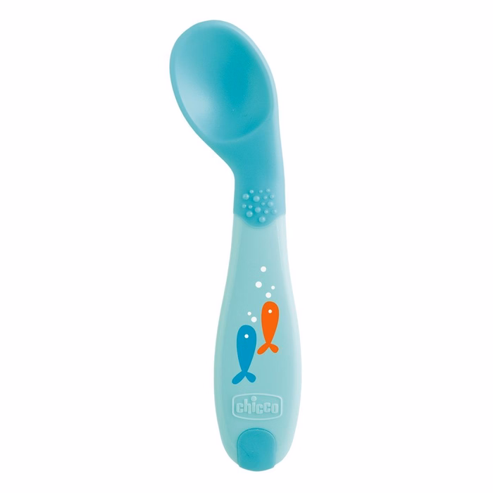 Chicco Βρεφικό Κουτάλι Σιλικόνης Soft Πράσινο Για 8+ Μηνών