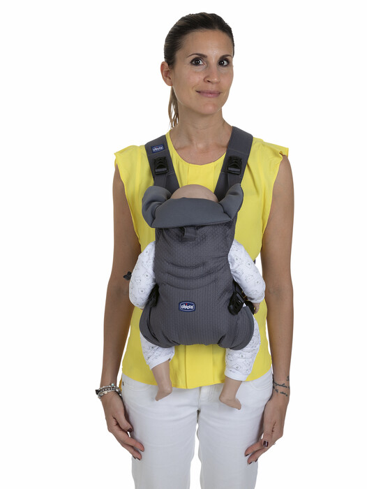 Chicco Μάρσιπος Easy Fit Moon Grey για Παιδί έως 9 kg
